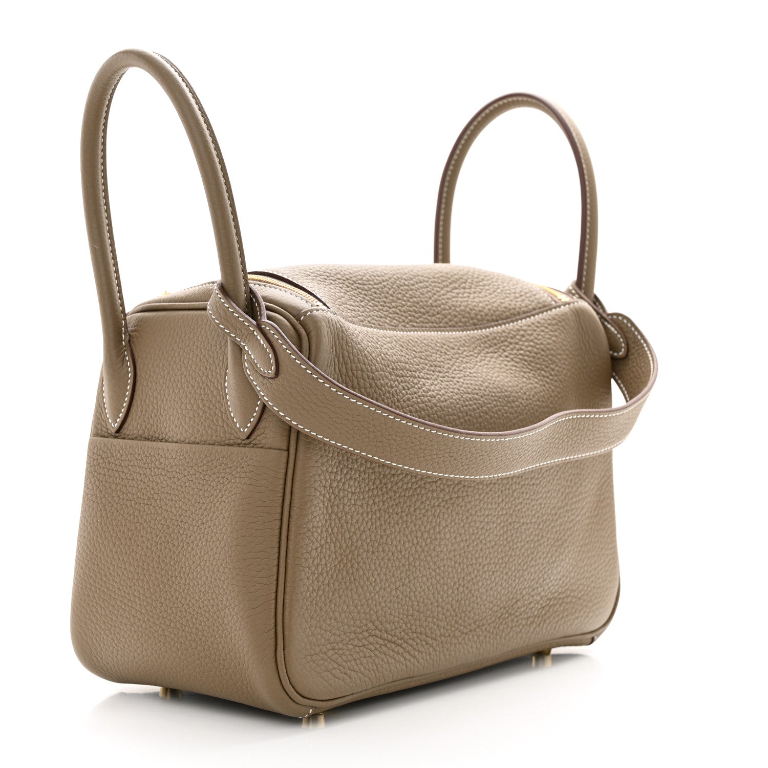 Hermes Taurillon Clemence Lindy 26 Etoupe 3 of 11