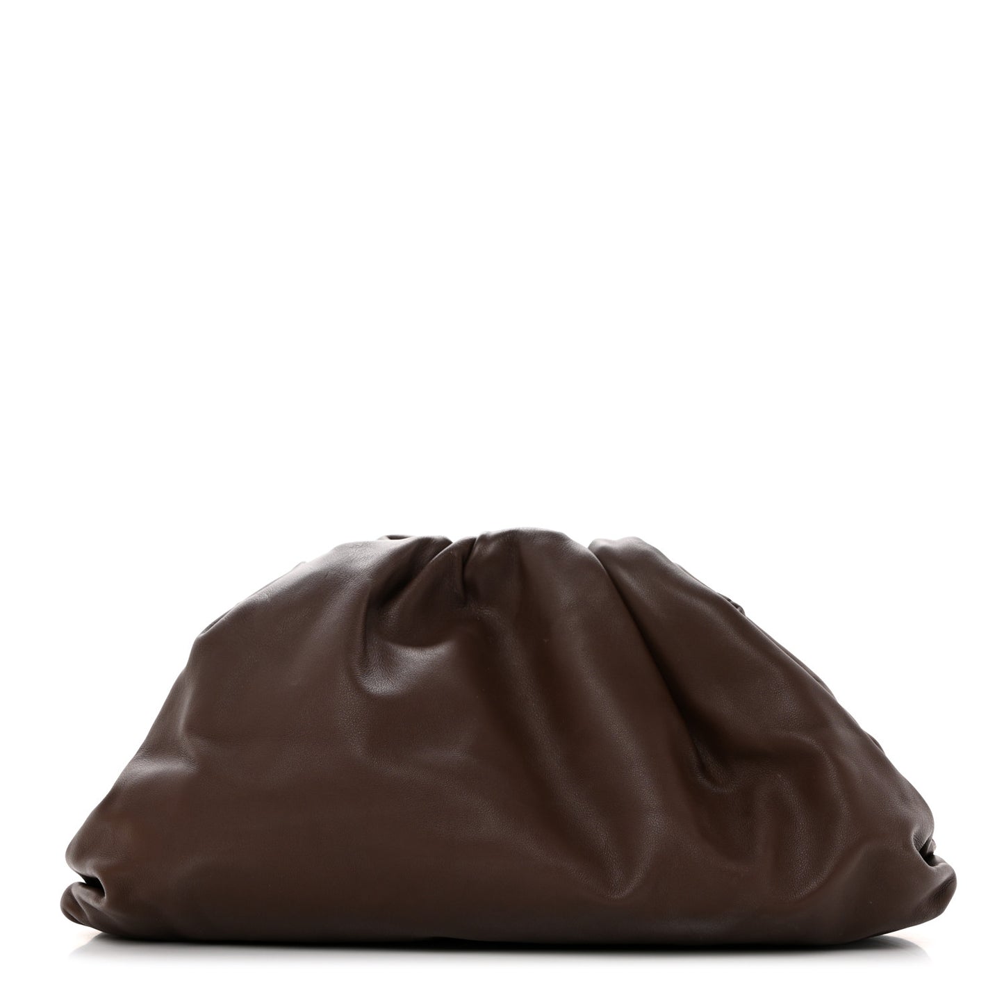 Smooth Butter Calf The Pouch Oversized Clutch Brownie