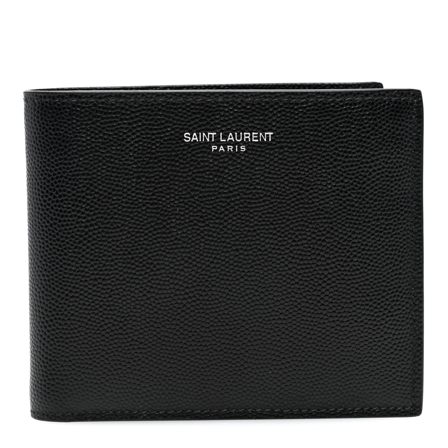 Saint Laurent Grain De Poudre Paris East West Wallet Black 1 of 6