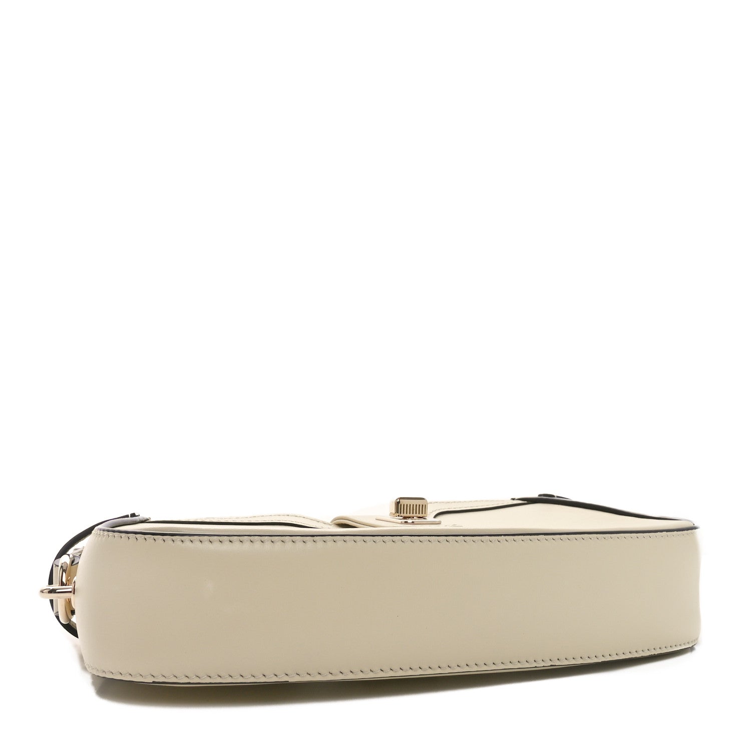 Gucci Calfskin Mini Moon Side Shoulder Bag Ivory 4 of 10