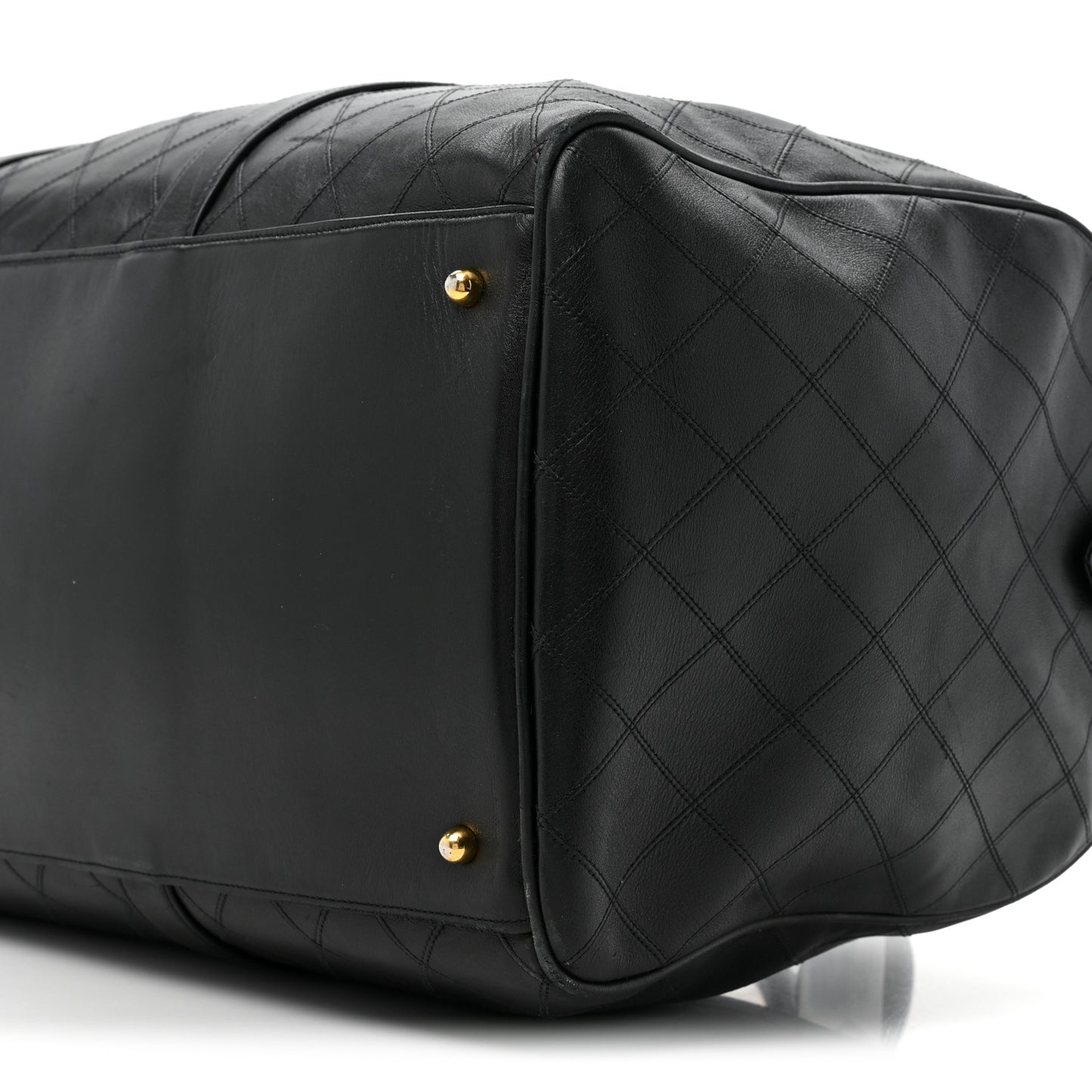 Calfskin Stitched CC Boston Black