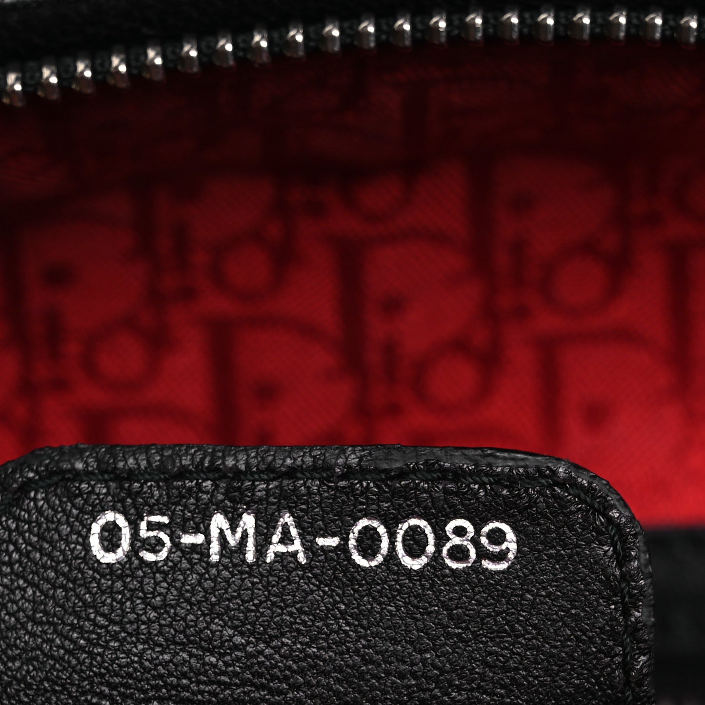 Lambskin Cannage Large Lady Dior Black