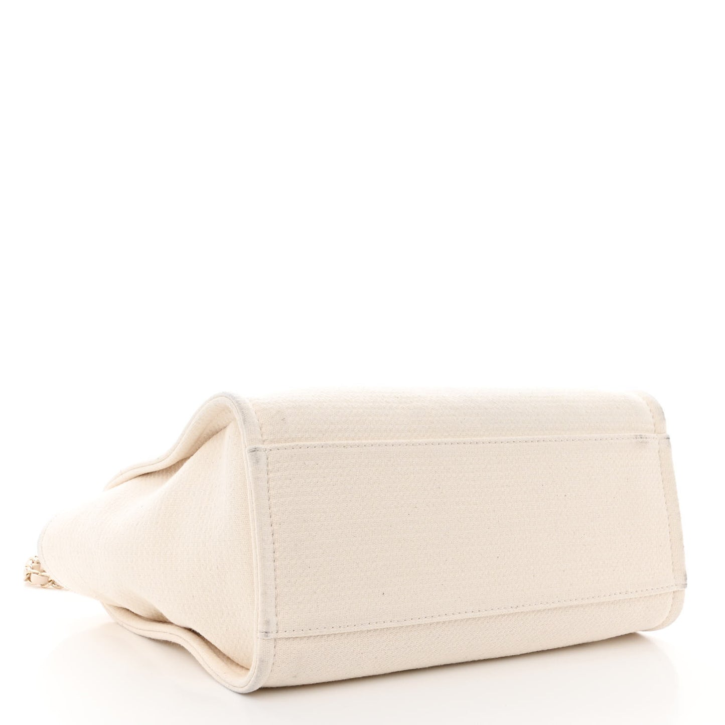 Mixed Fibers Small Deauville Tote White