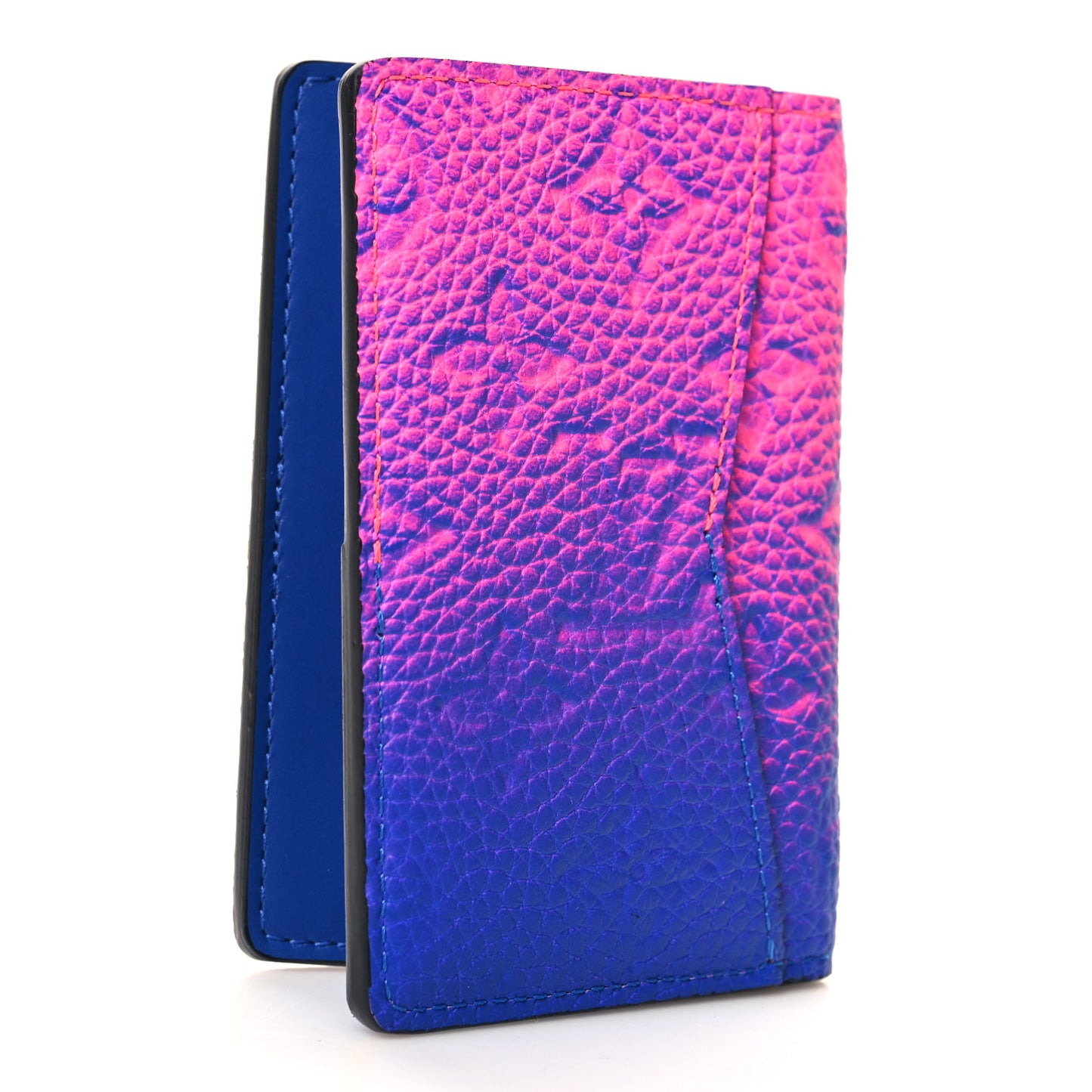 Taurillon Illusion Pocket Organizer Bleu Rose