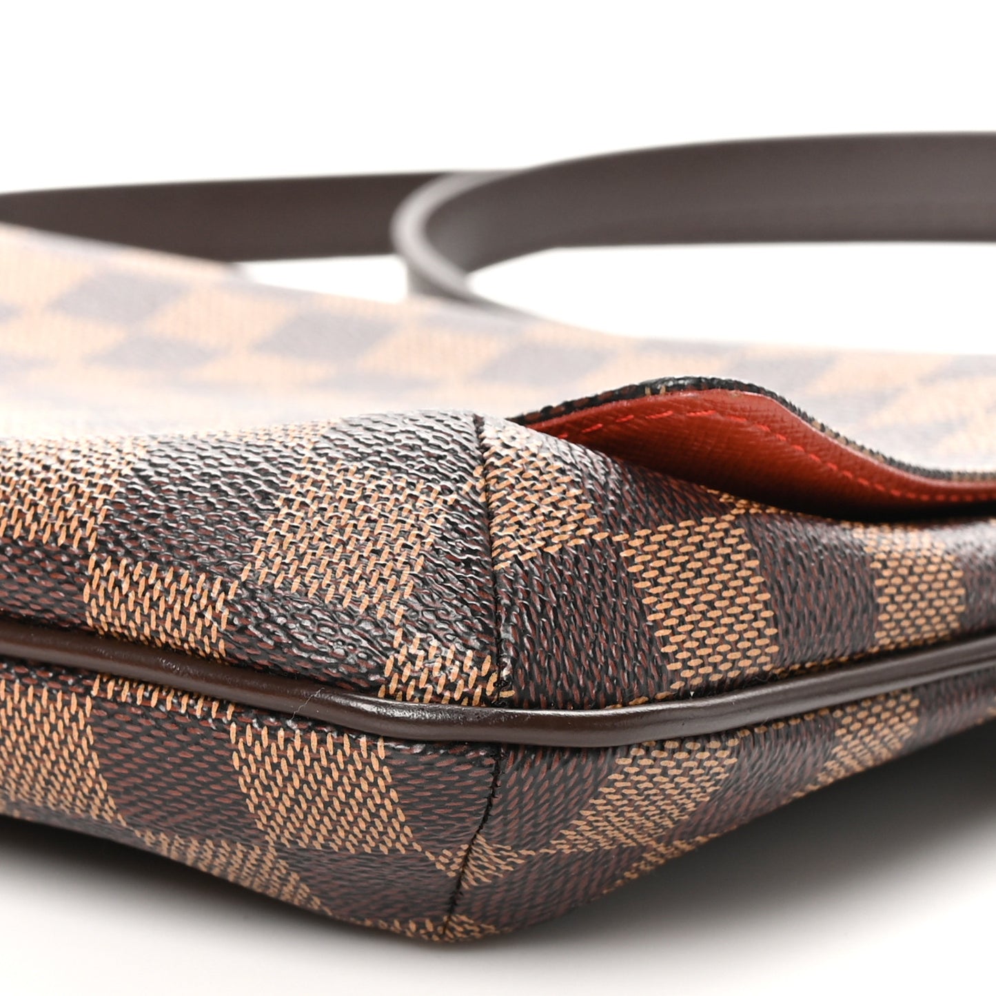 Damier Ebene Musette Tango Long Strap