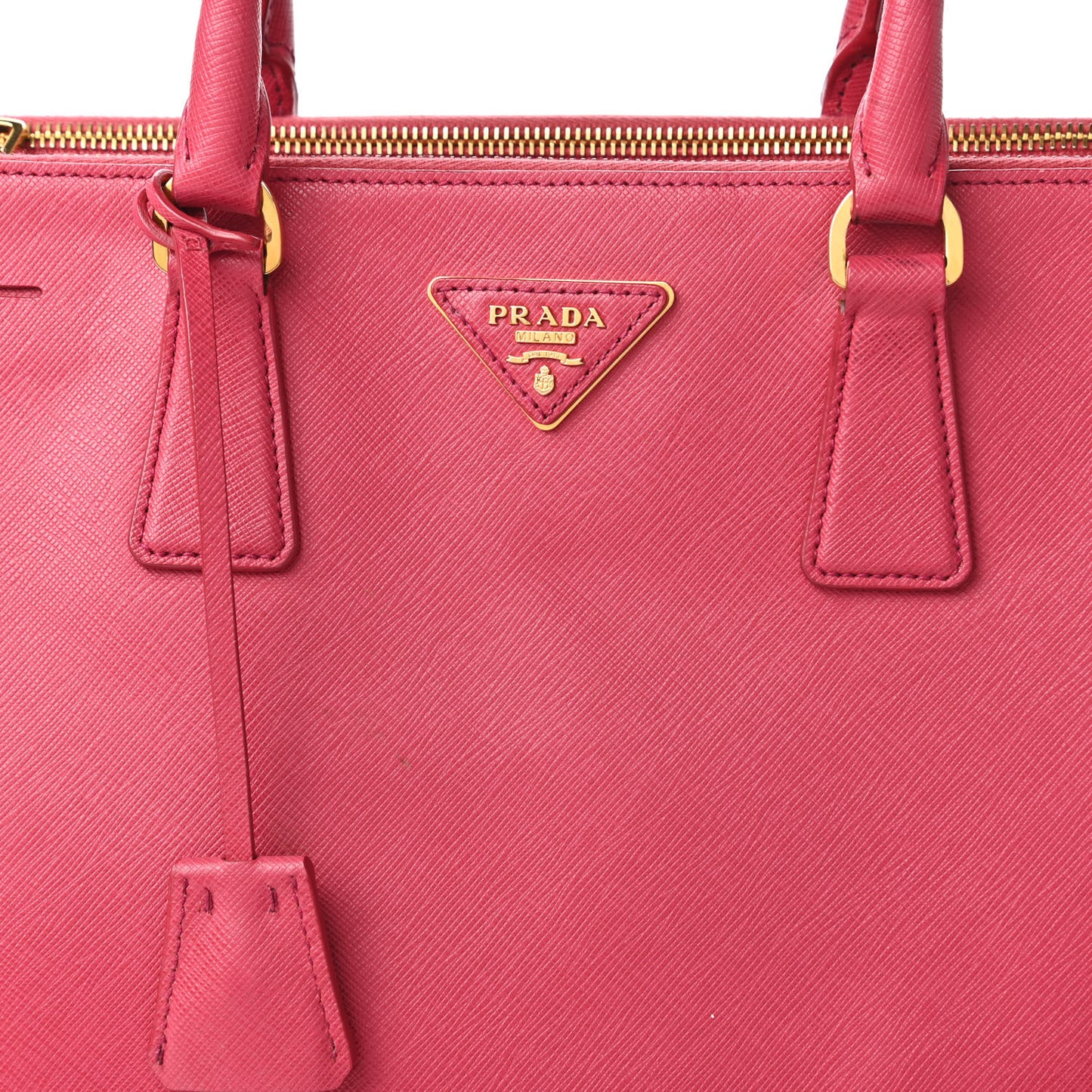 Saffiano Large Galleria Double Zip Tote Peonia