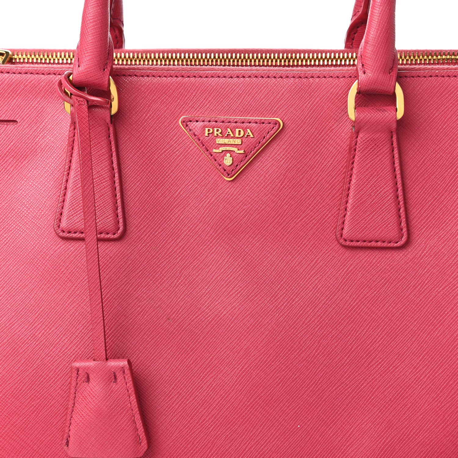 Prada Saffiano Large Galleria Double Zip Tote Peonia 10 of 14