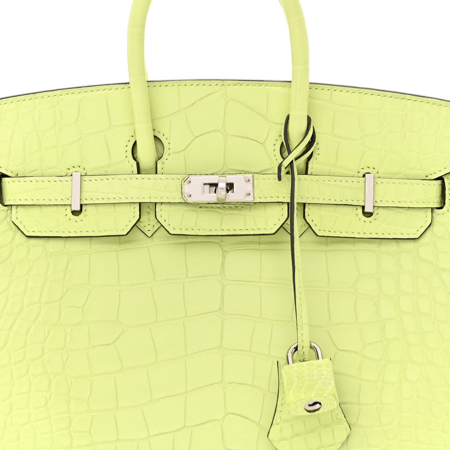 Matte Alligator Birkin 25 Jaune Bourgeon