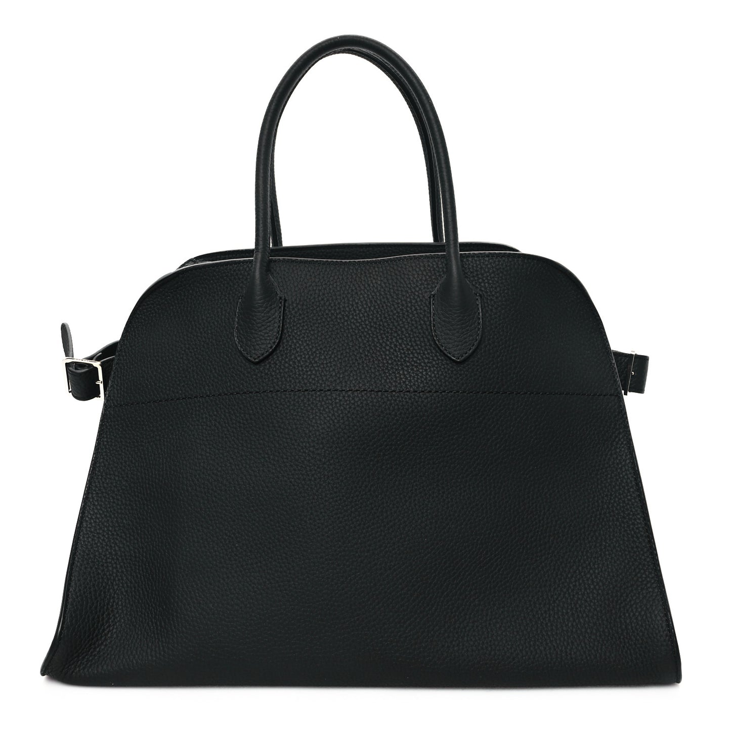 Matte Grained Calfskin Soft Margaux 15 Black