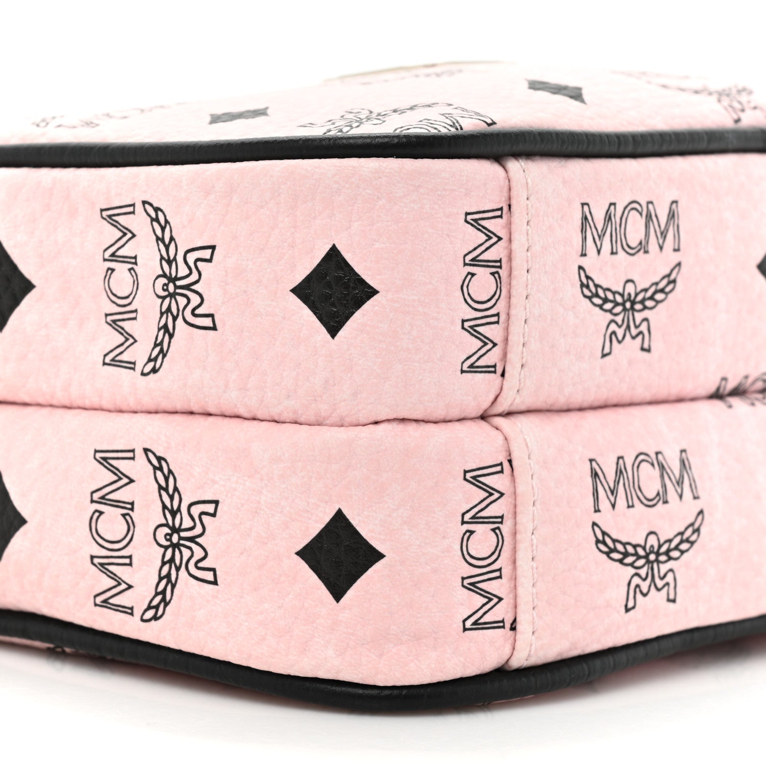 MCM Visetos Mini Camera Crossbody Bag Light Pink 10 of 12