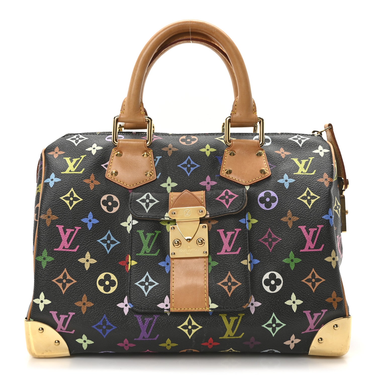 Louis Vuitton Monogram Multicolor Speedy 30 Black 1 of 11