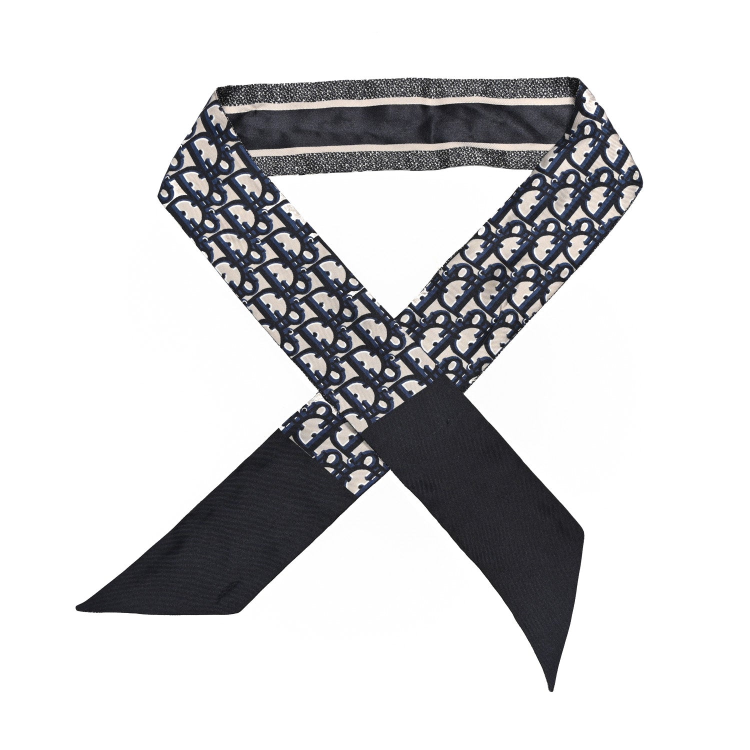 Christian Dior Silk Oblique Mitzah Scarf Blue 1910034 – FASHIONPHILE