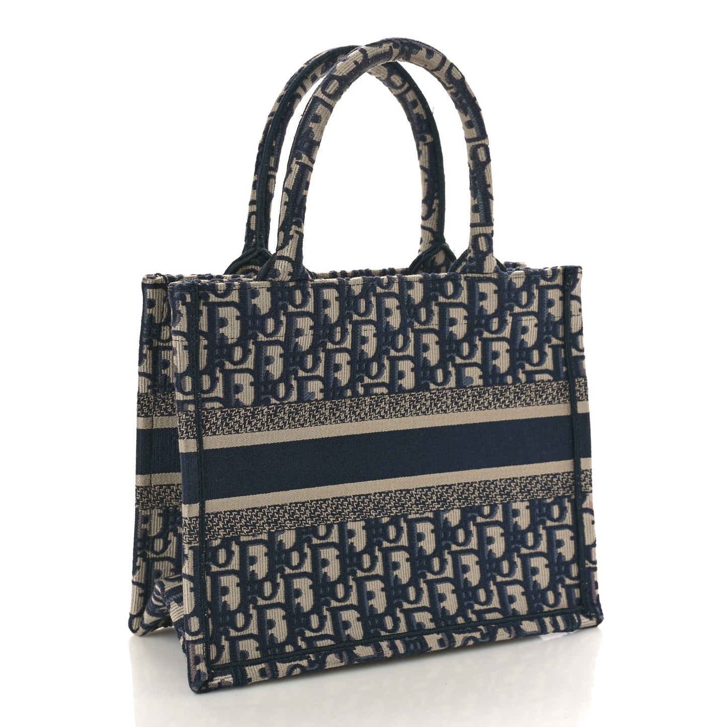 Oblique Small Book Tote Blue Multicolor