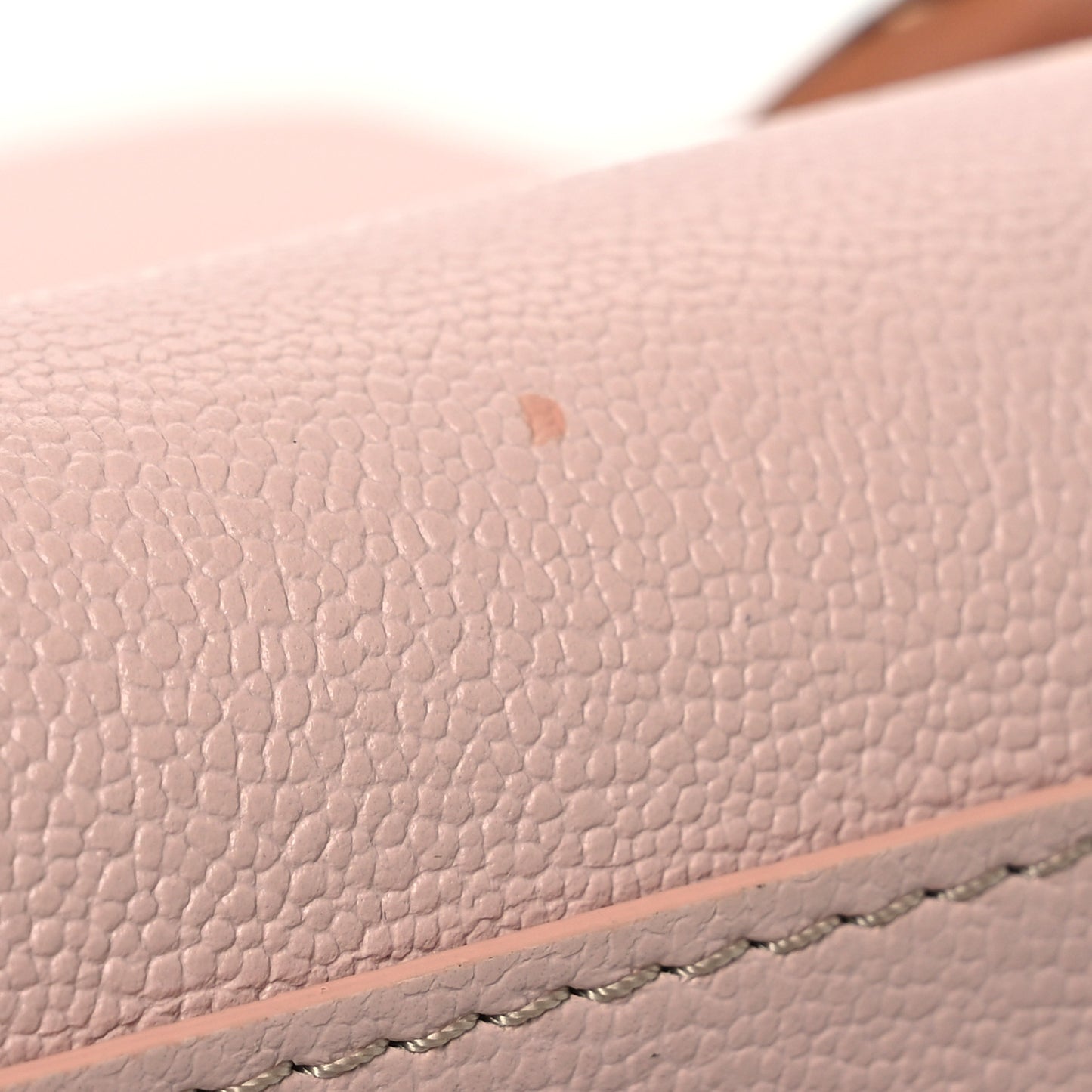 Grained Calfskin MM Brillant Satchel Nude