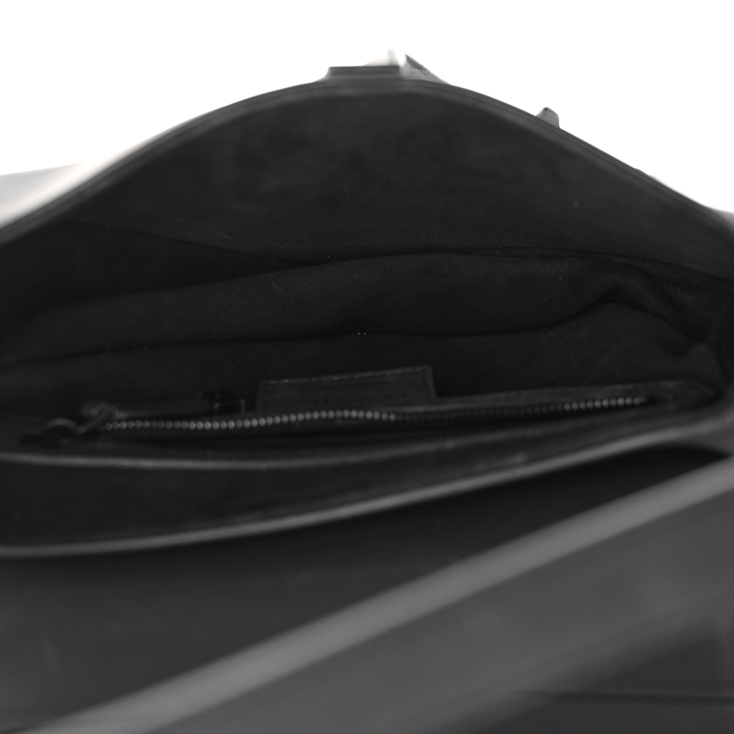 Ultra Matte Calfskin Saddle Bag Black