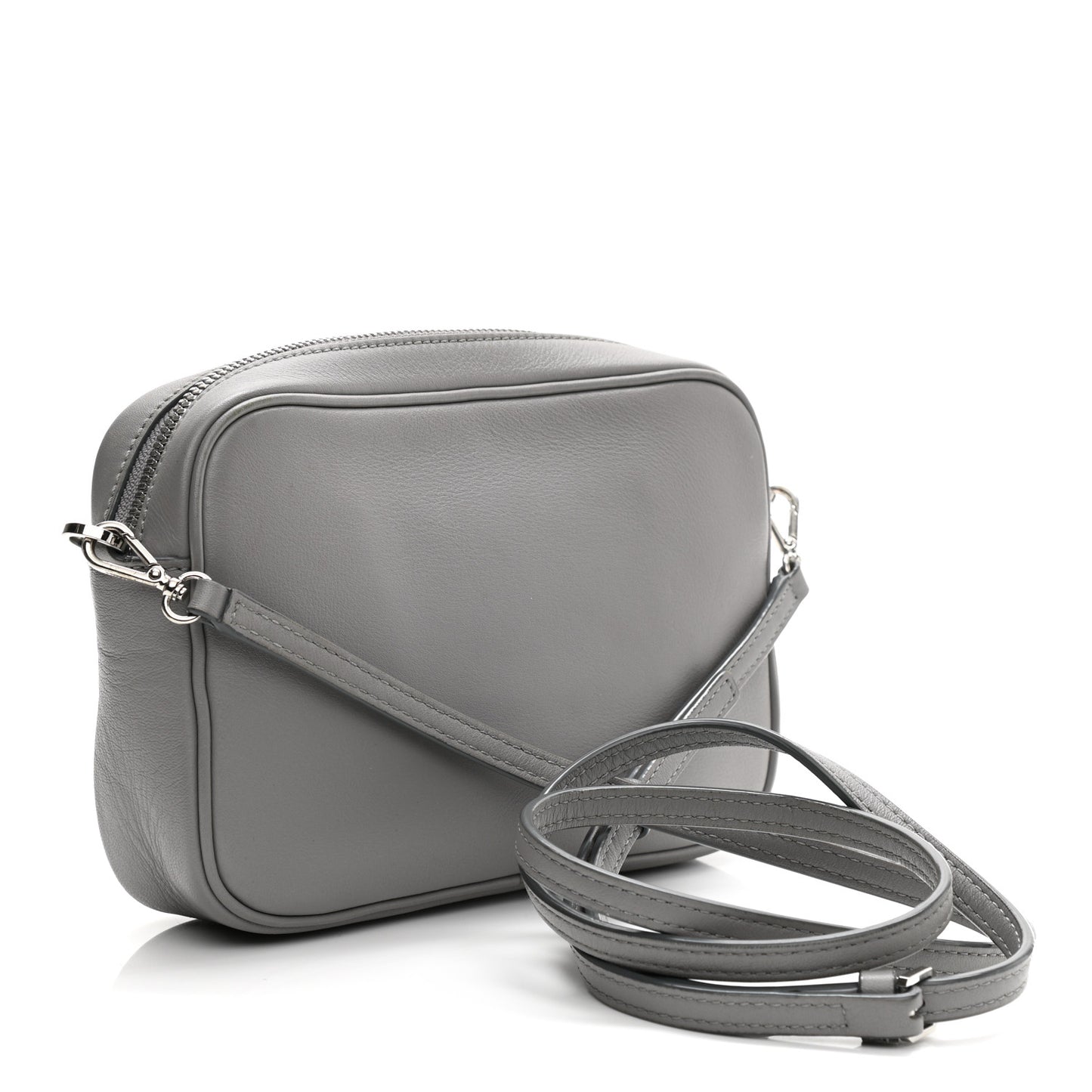 Lambskin Star Eyed Bunny Crossbody Grey