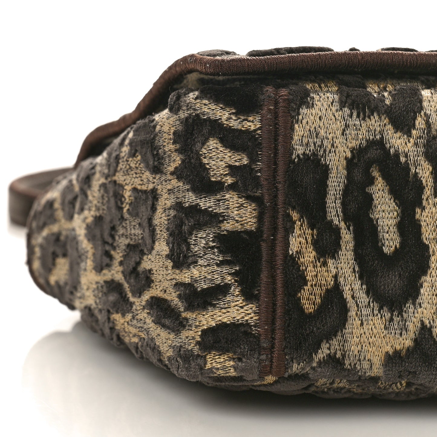 Velvet Mizza Embroidered Medium Caro Bag Beige