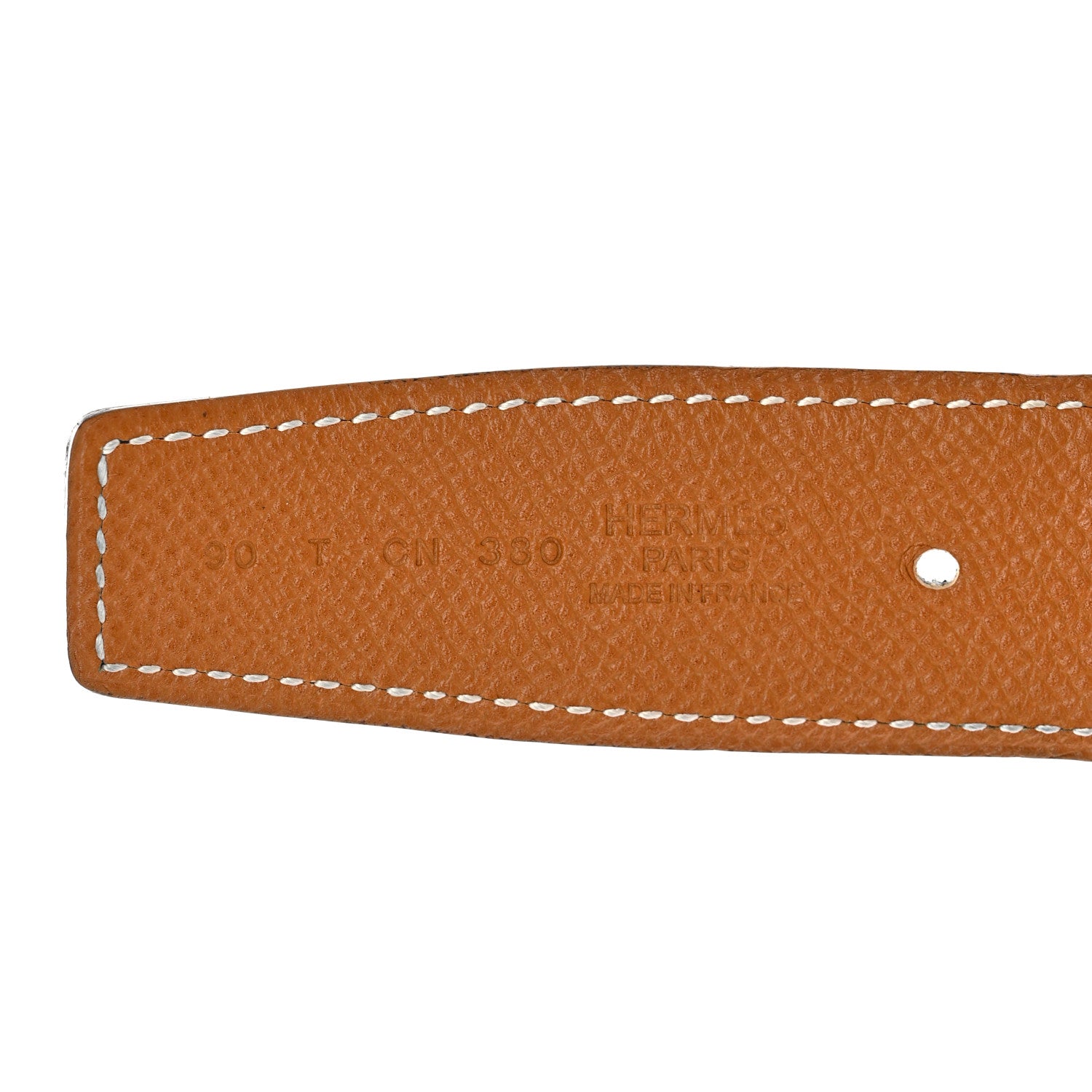 Hermes Swift Epsom 32mm Belt Strap 90 Black Gold 7 of 8