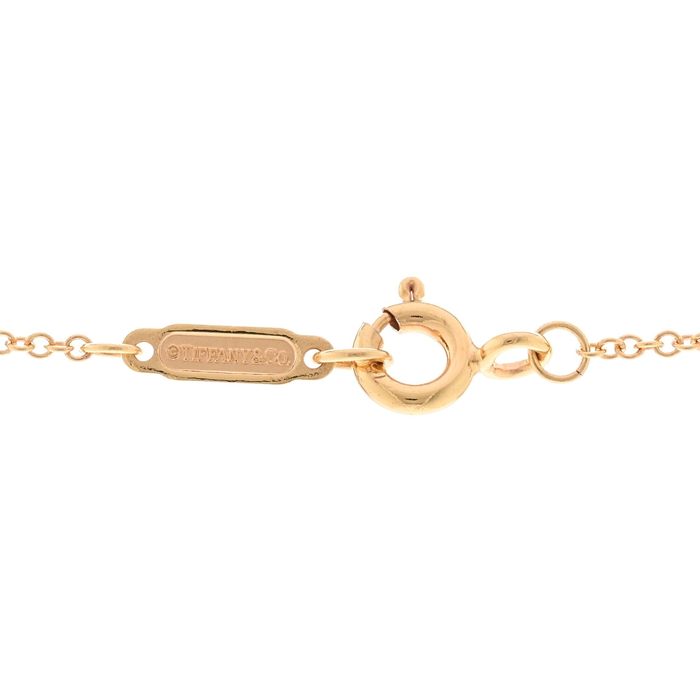 18K Rose Gold Return To Tiffany Heart Key Pendant Necklace