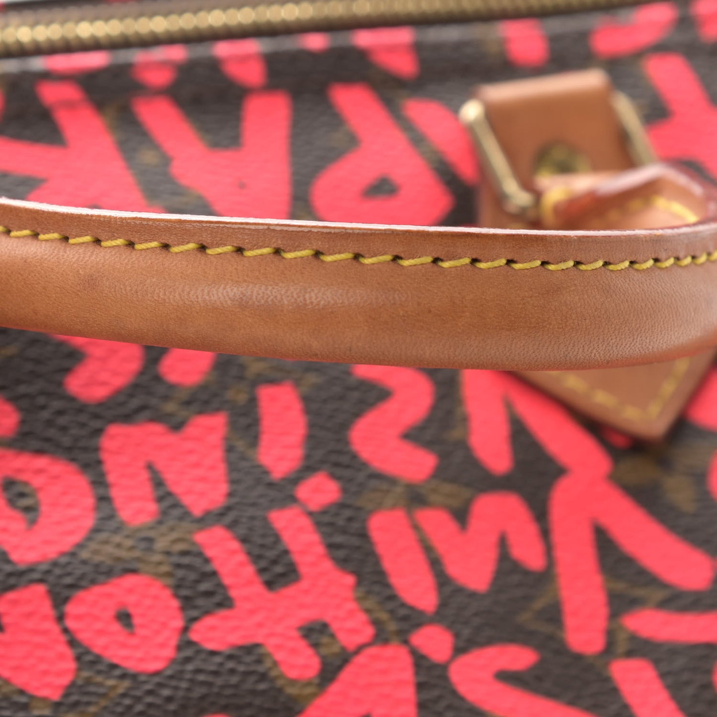 Monogram Graffiti Speedy 30 Fuchsia