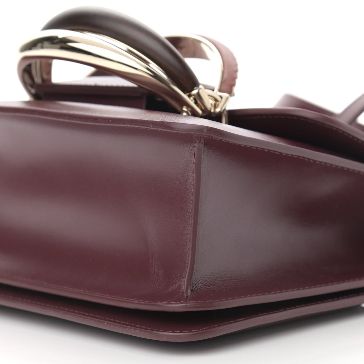 Calfskin Kattie Shoulder Bag Burgundy