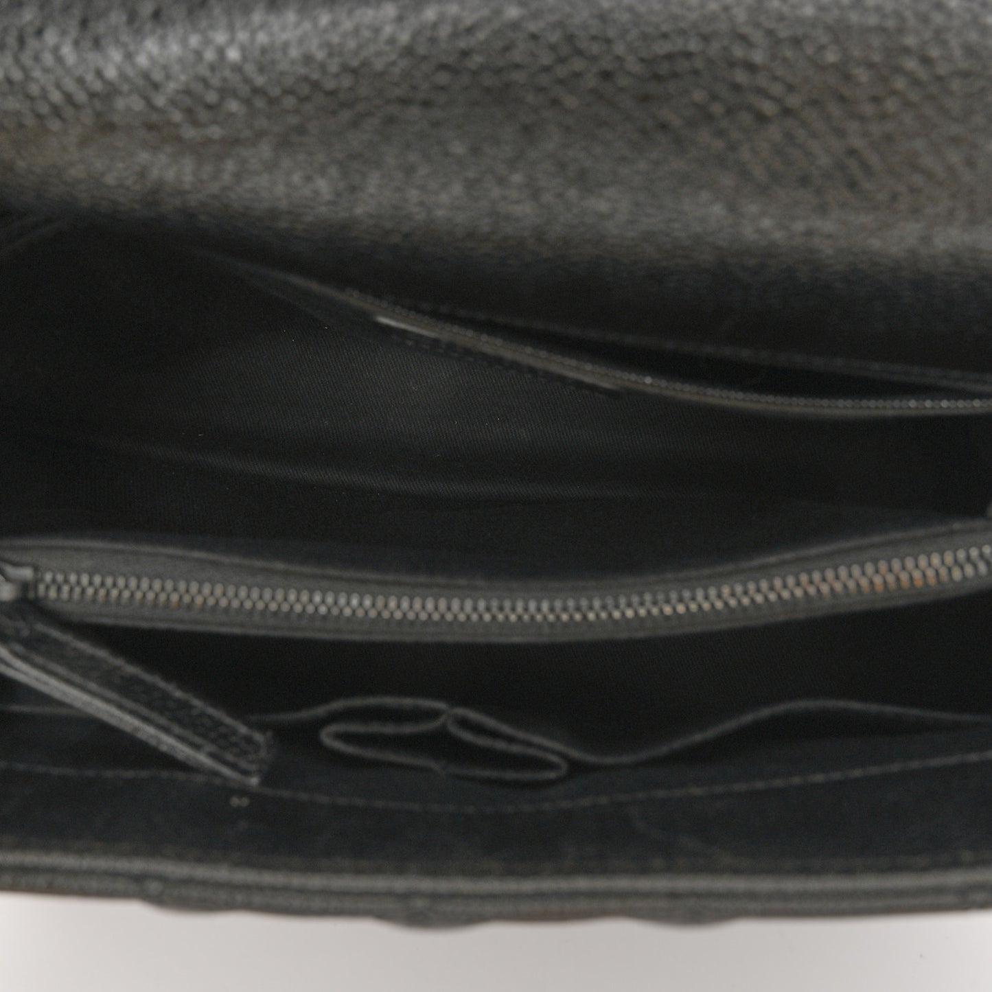 Caviar Quilted Small Coco Handle Flap So Black