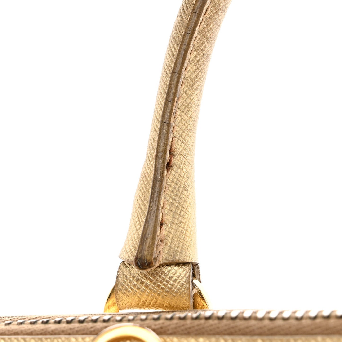 Saffiano Lux Small Promenade Tote Platino