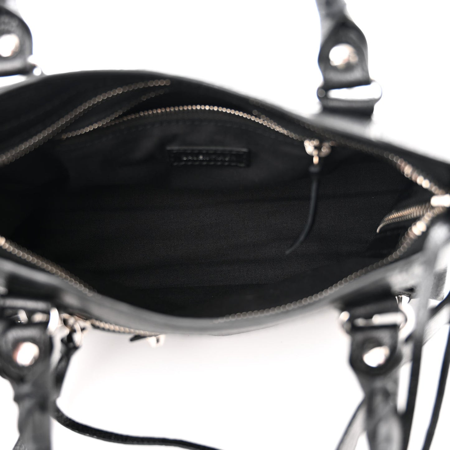 Agneau Classic Silver Hardware Mini City Black