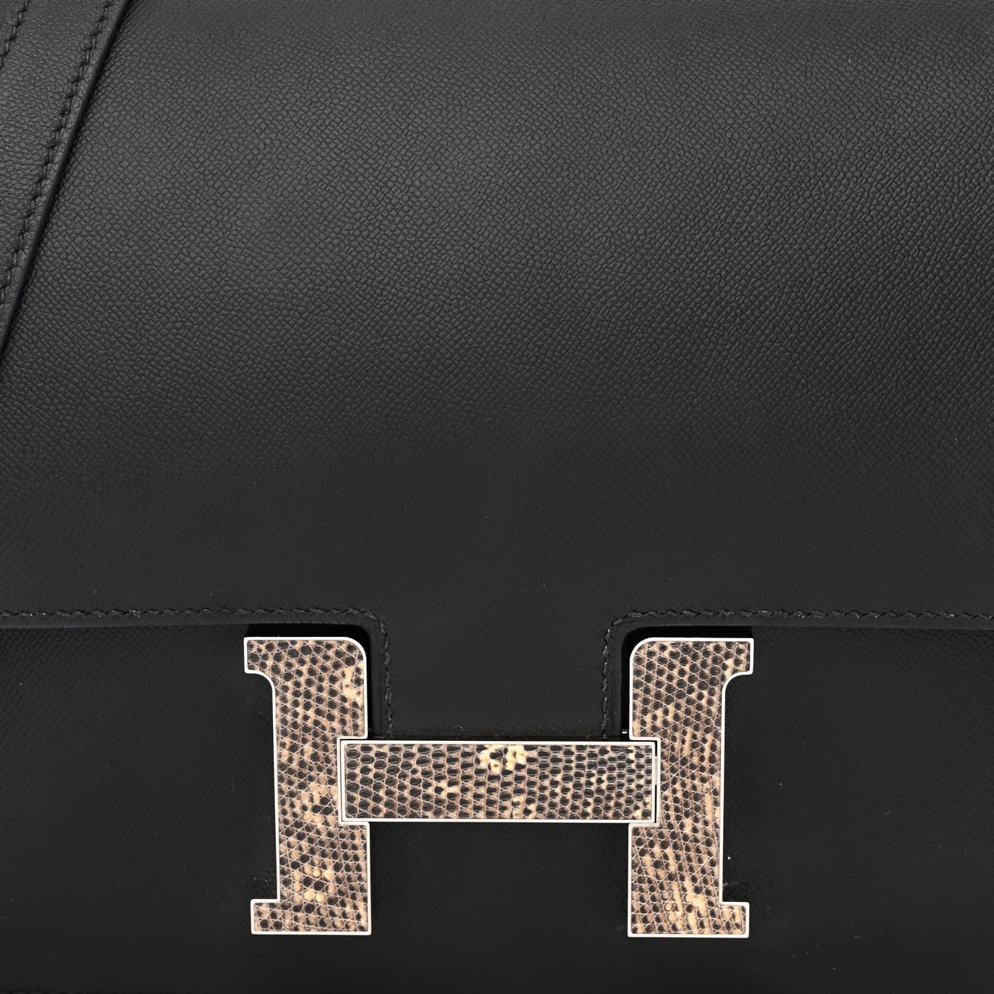 Madame Calfskin Lizard Constance 24 Black Ombre
