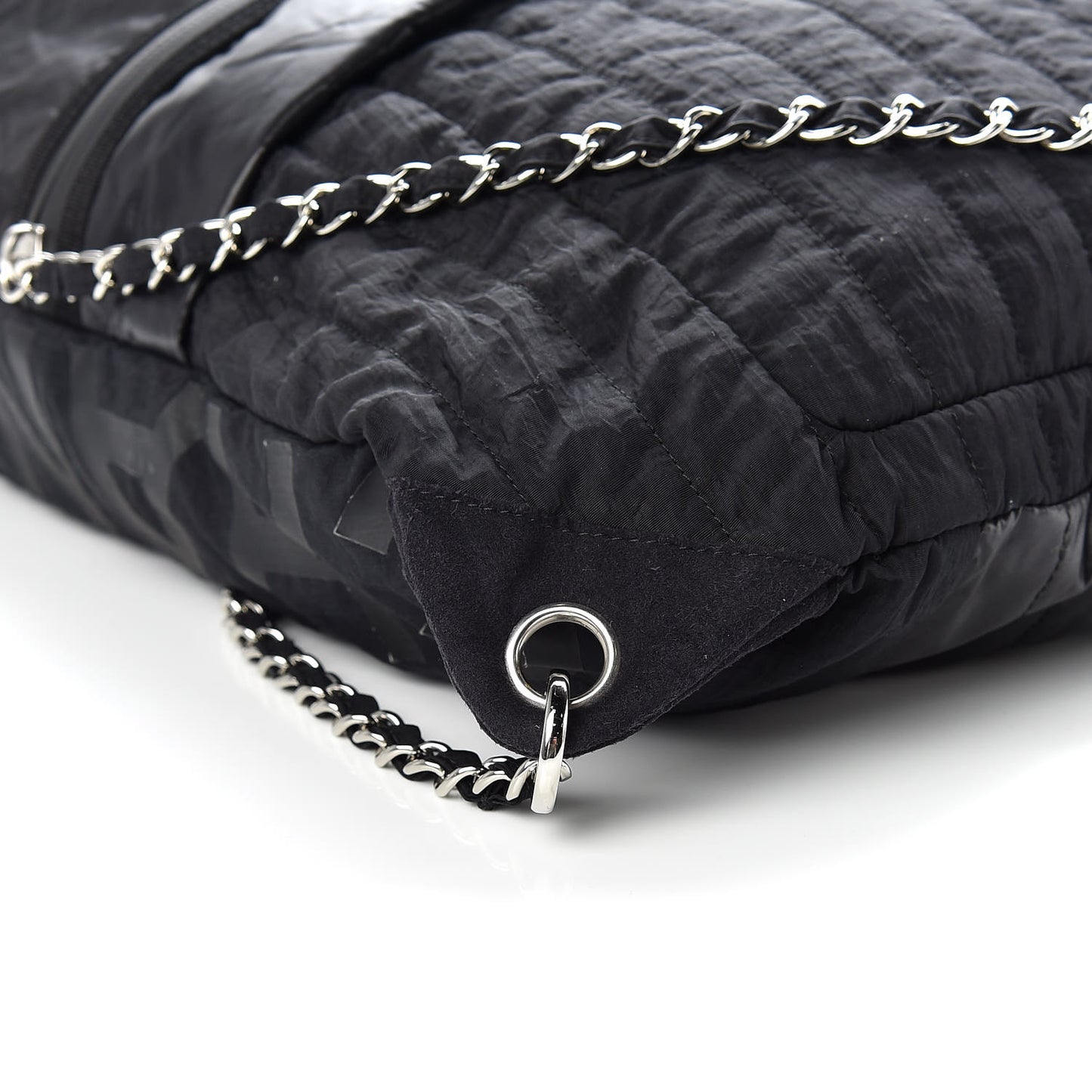 Nylon Drawstring Backpack Black