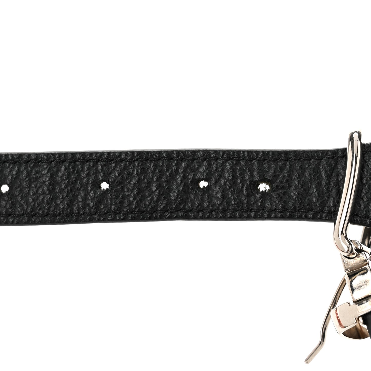 Grained Calfskin Quilted Waist Belt Bag Black