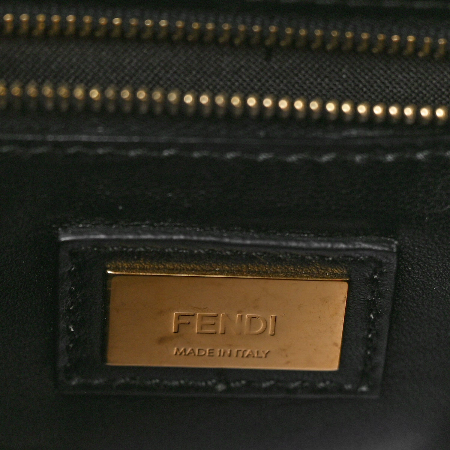 Fendi Nappa Mini Peekaboo Iconic Satchel Black 6 of 10