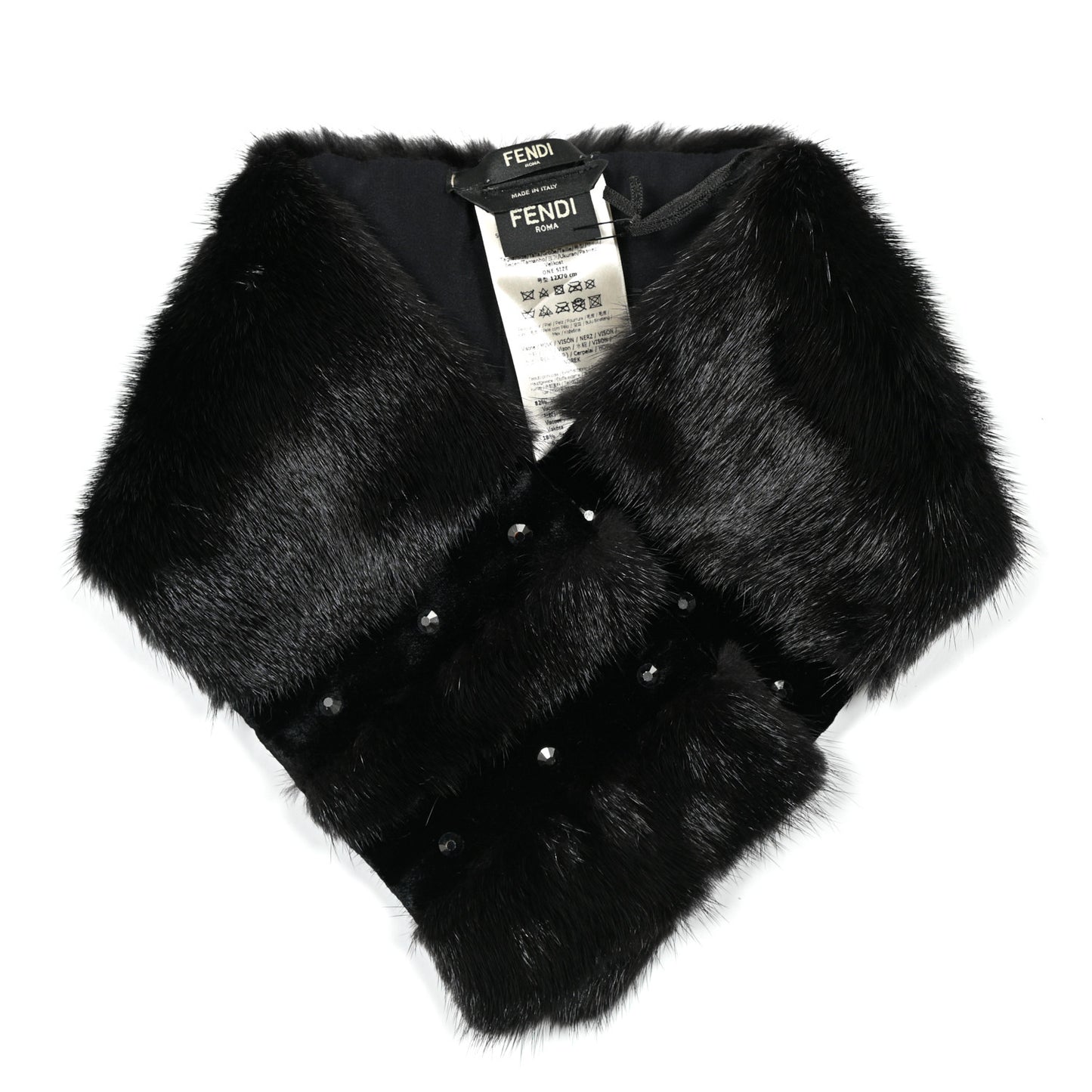 Fox Fur Stole Black