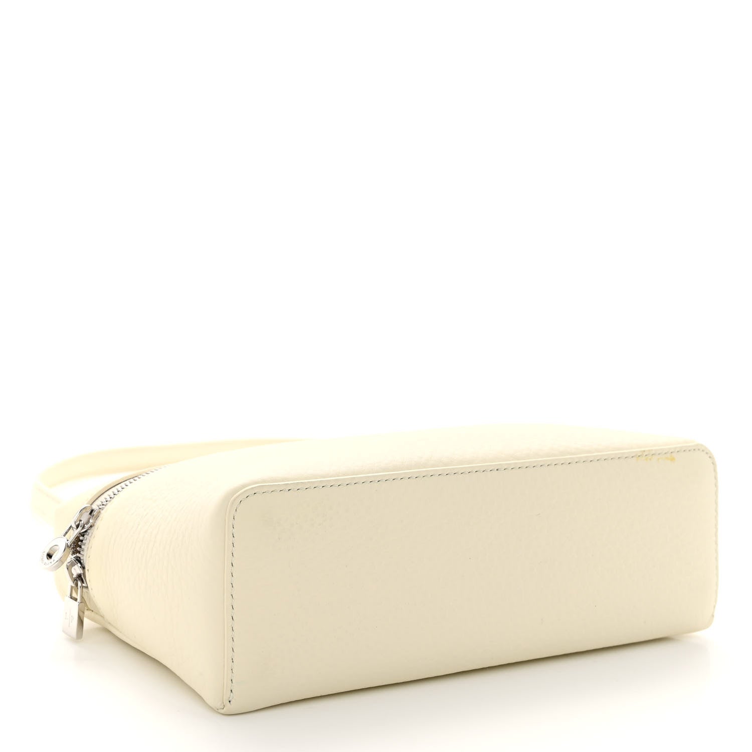 Loro Piana Grained Calfskin L19 Extra Pocket Pouch Whisper White 4 of 10