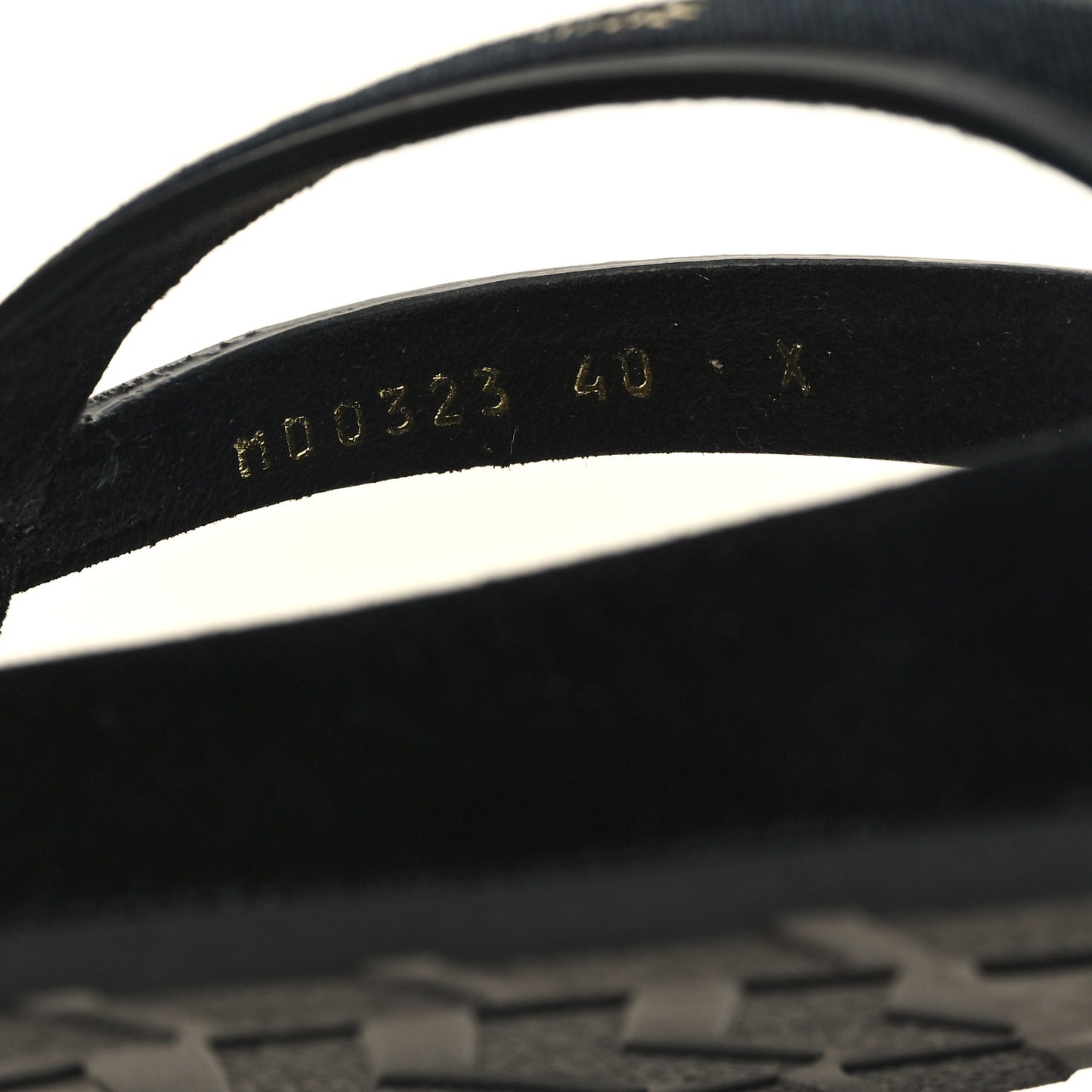 Velvet Diorsea Thong Sandals 40 Black