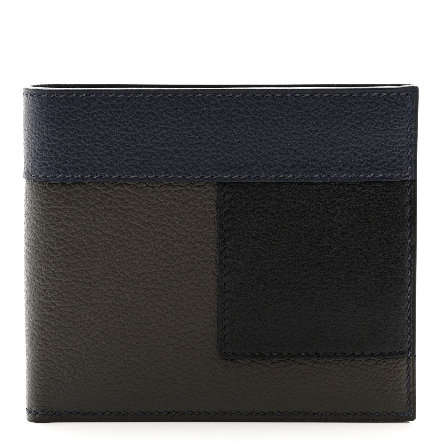Hermes Evercolor Etriviere Jockey MC2 Copernic Wallet Black Multicolor 1 of 8
