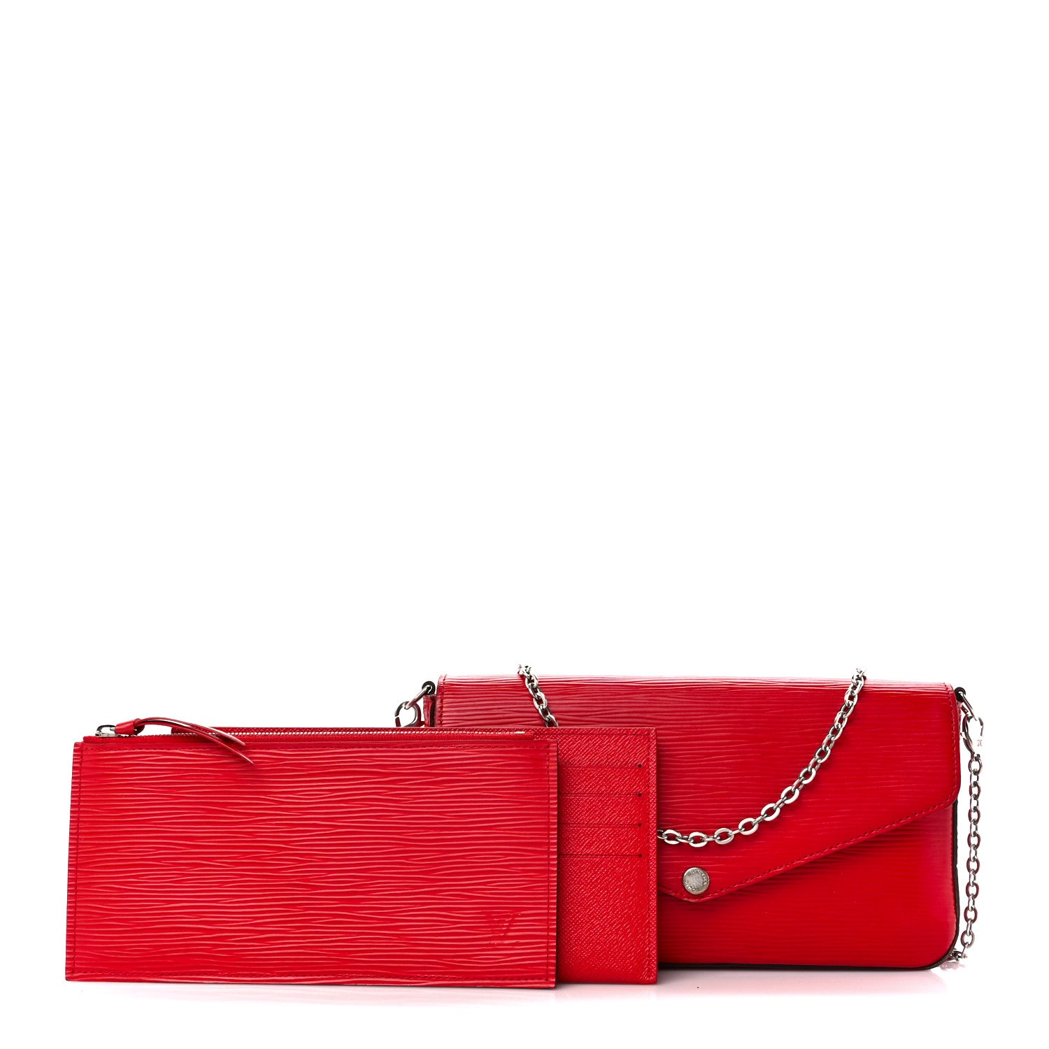 Louis Vuitton Epi Pochette Felicie Coquelicot 1 of 16