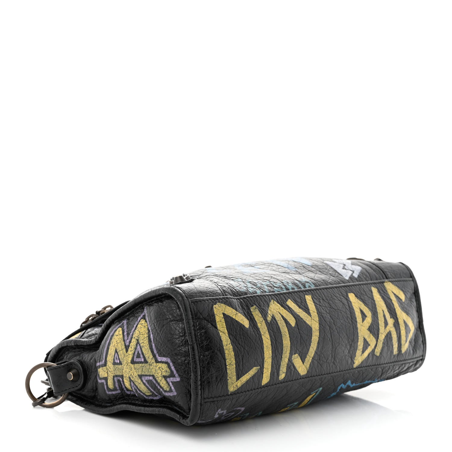 Balenciaga Agneau Graffiti All Over Classic Hardware S City Black Multicolor 4 of 10
