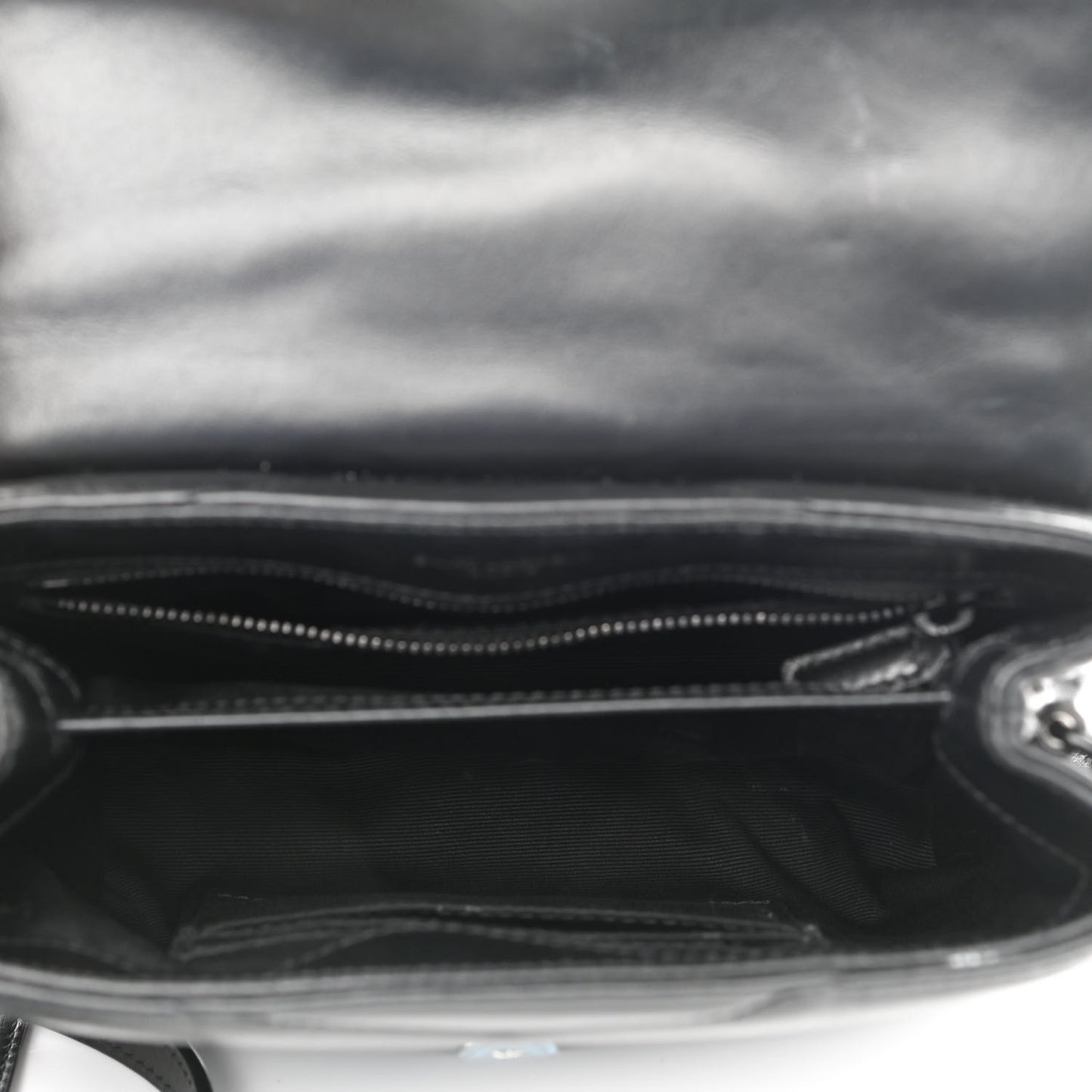 Calfskin Y Quilted Monogram Toy Loulou Crossbody Bag Black