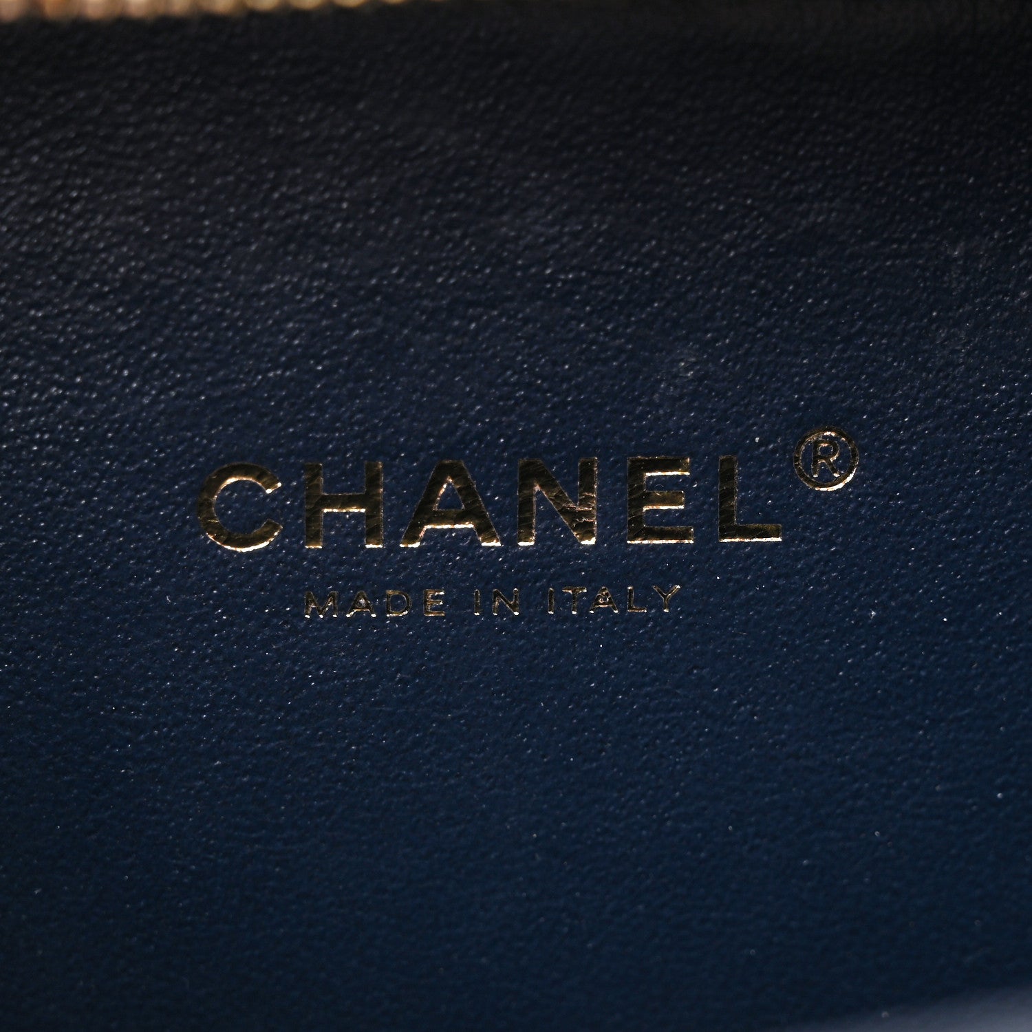 Chanel Caviar Quilted Small CC Filigree Vanity Case Navy 6 of 10