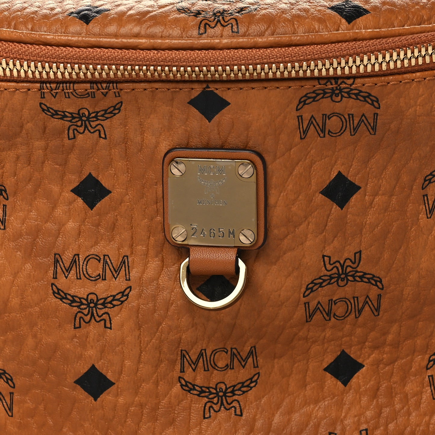 Visetos Medium Fusten Belt Bag Cognac