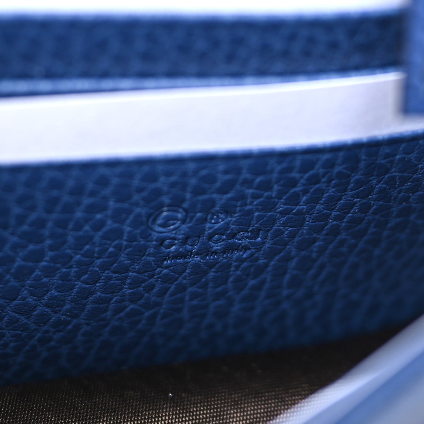 Dollar Calfskin Interlocking G Chain Wallet Caspian