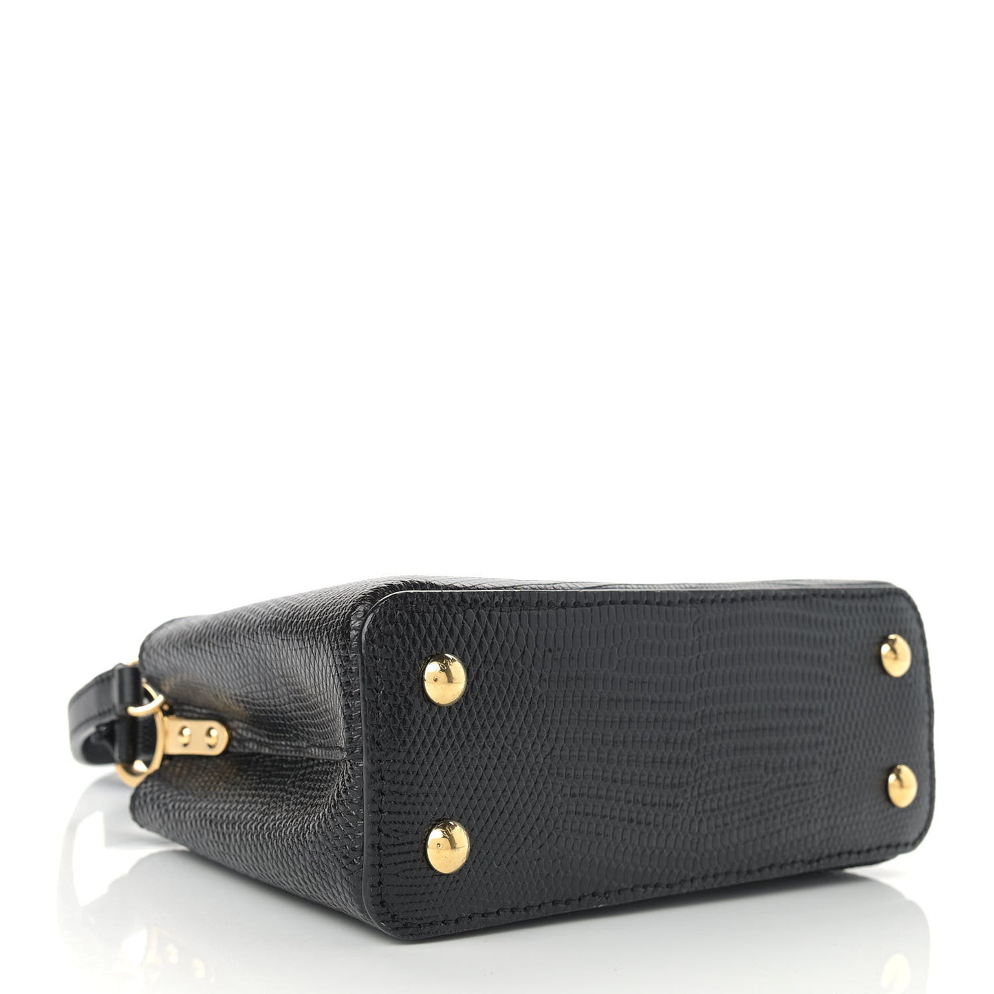 Lizard Capucines Mini Black
