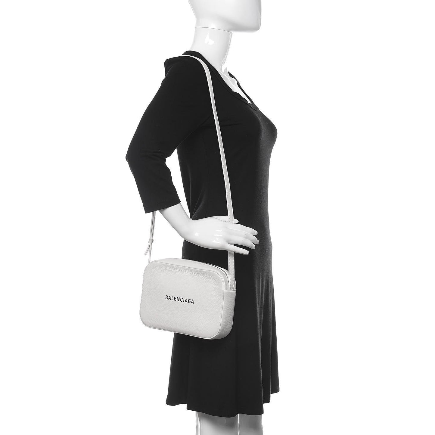 Calfskin Logo S Everyday Camera Bag White