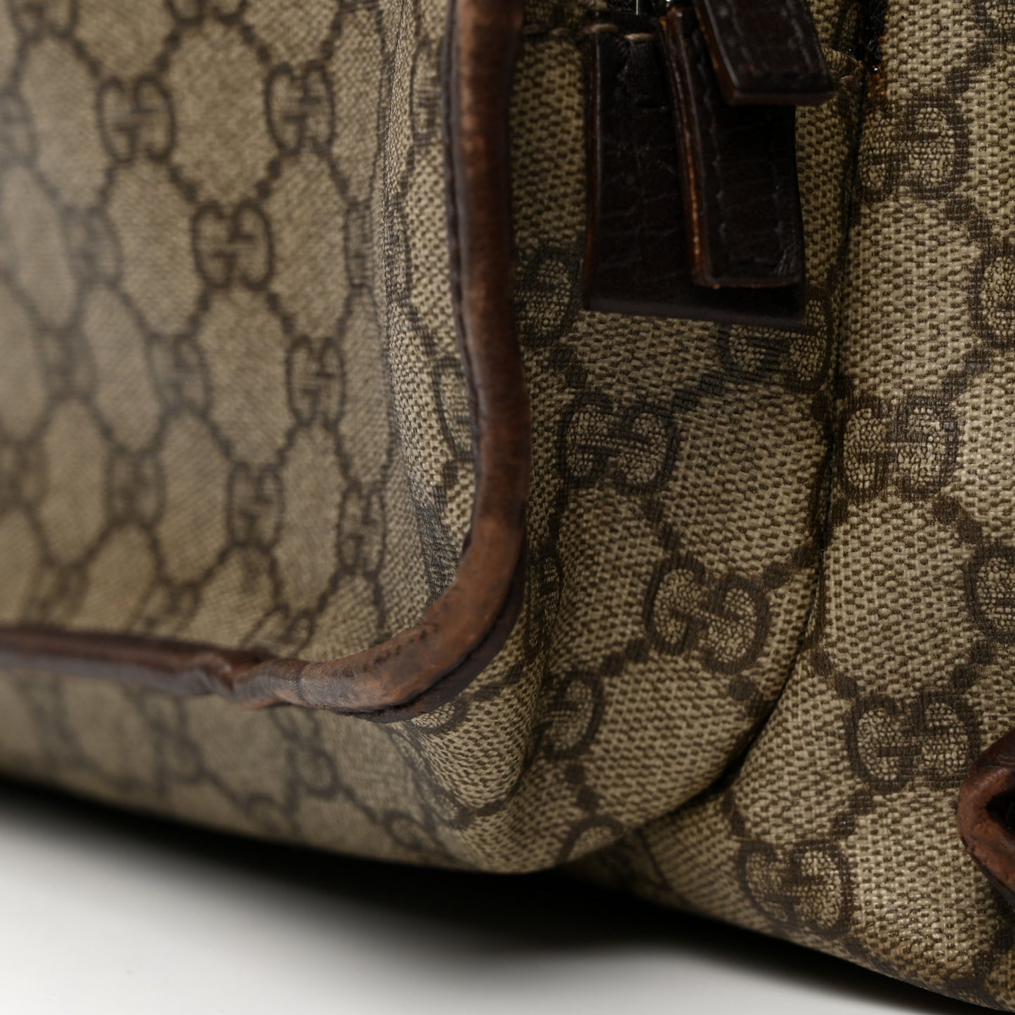 GG Plus Monogram Travel Bag Dark Brown