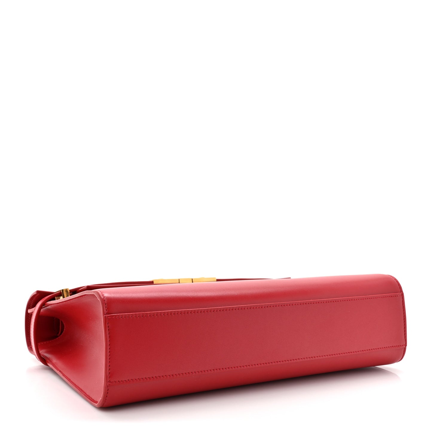 Smooth Calfskin Manhattan Shoulder Bag Rouge Eros