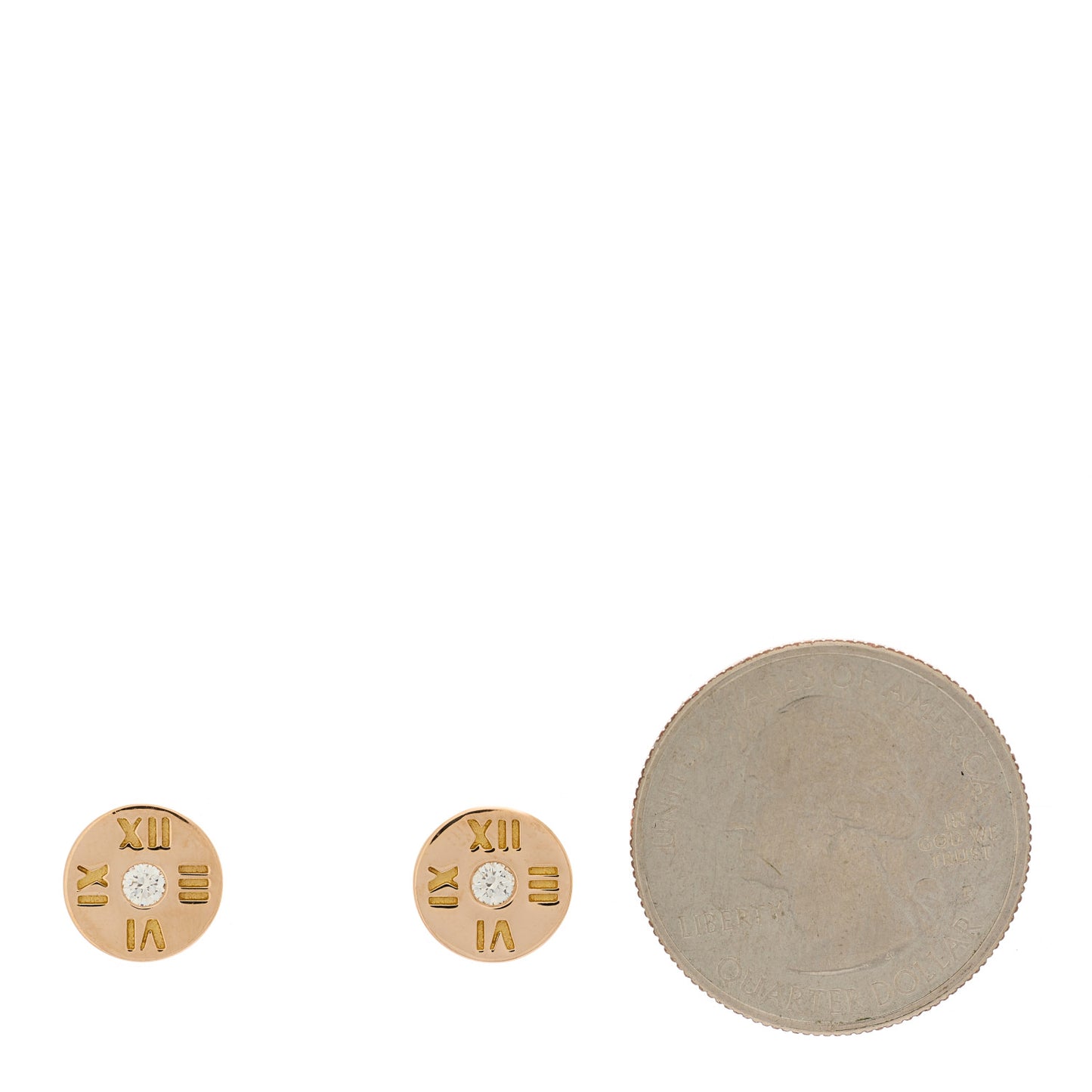 18K Rose Gold Diamond Mini Atlas Earrings