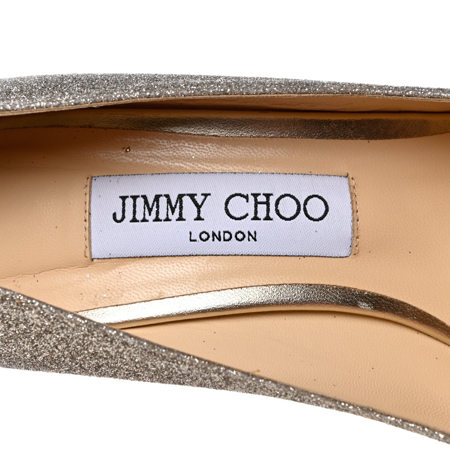 Glitter Romy 100 Pumps 37.5 Platinum Ice