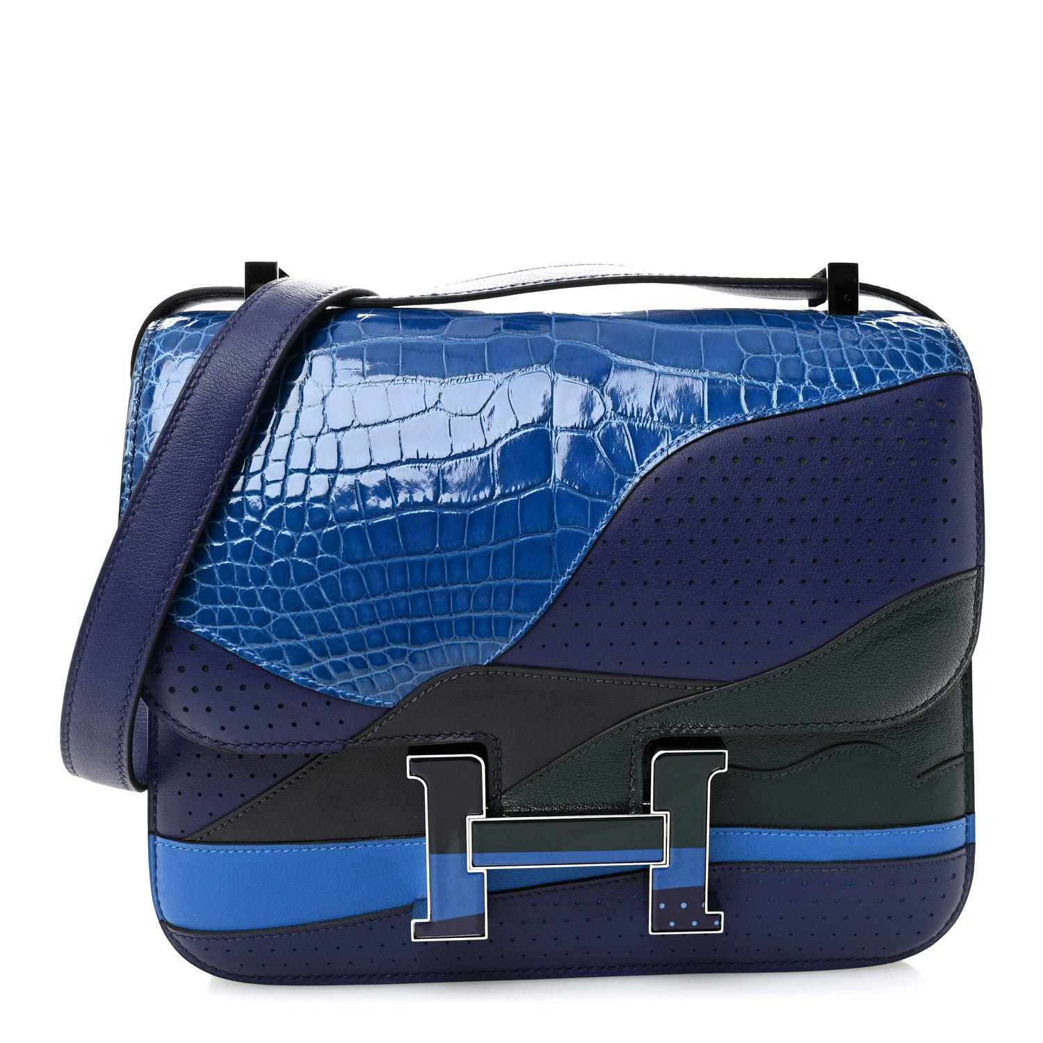 Hermes Shiny Alligator Swift Perforated Lizard Endless Road