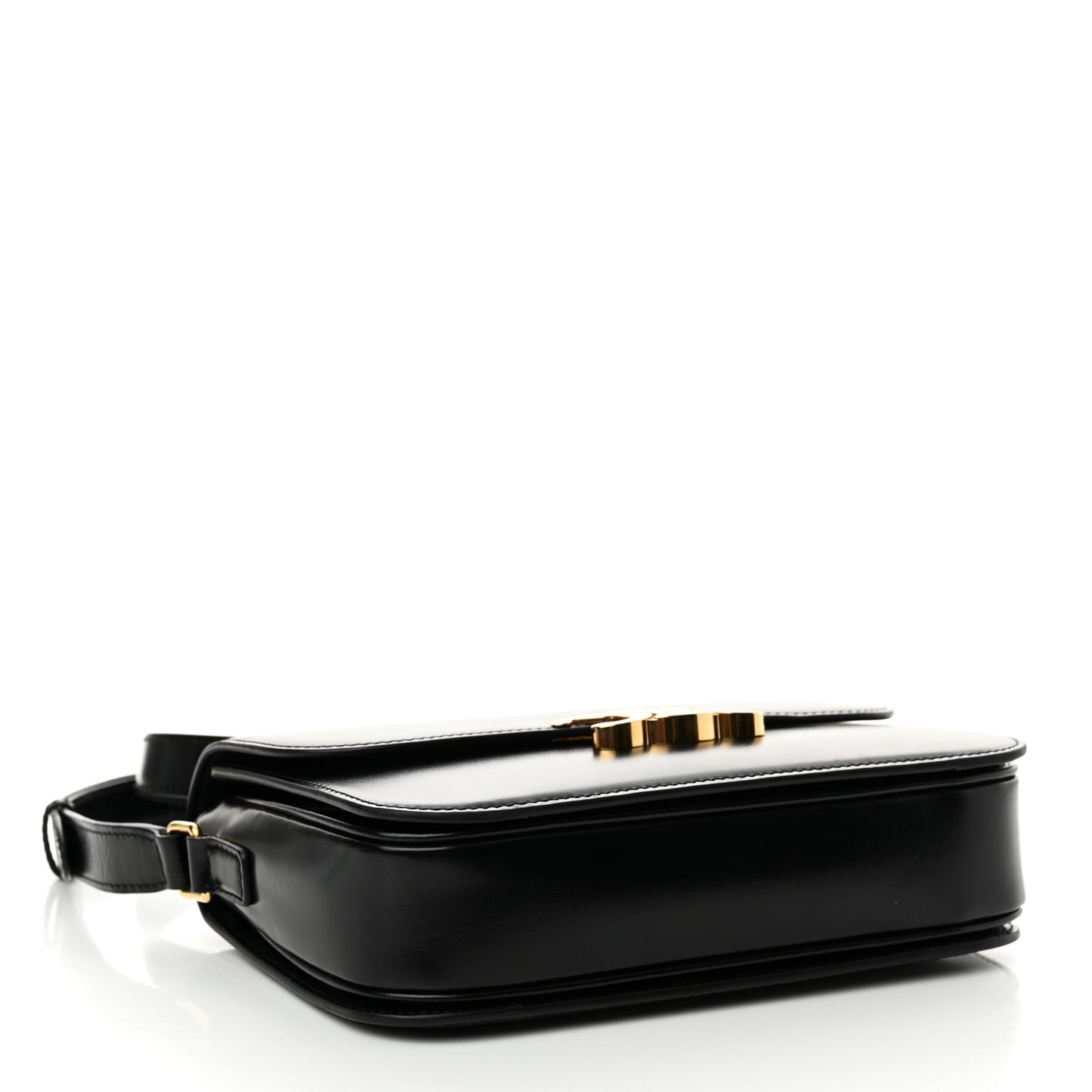 Shiny Calfskin Medium Triomphe Black